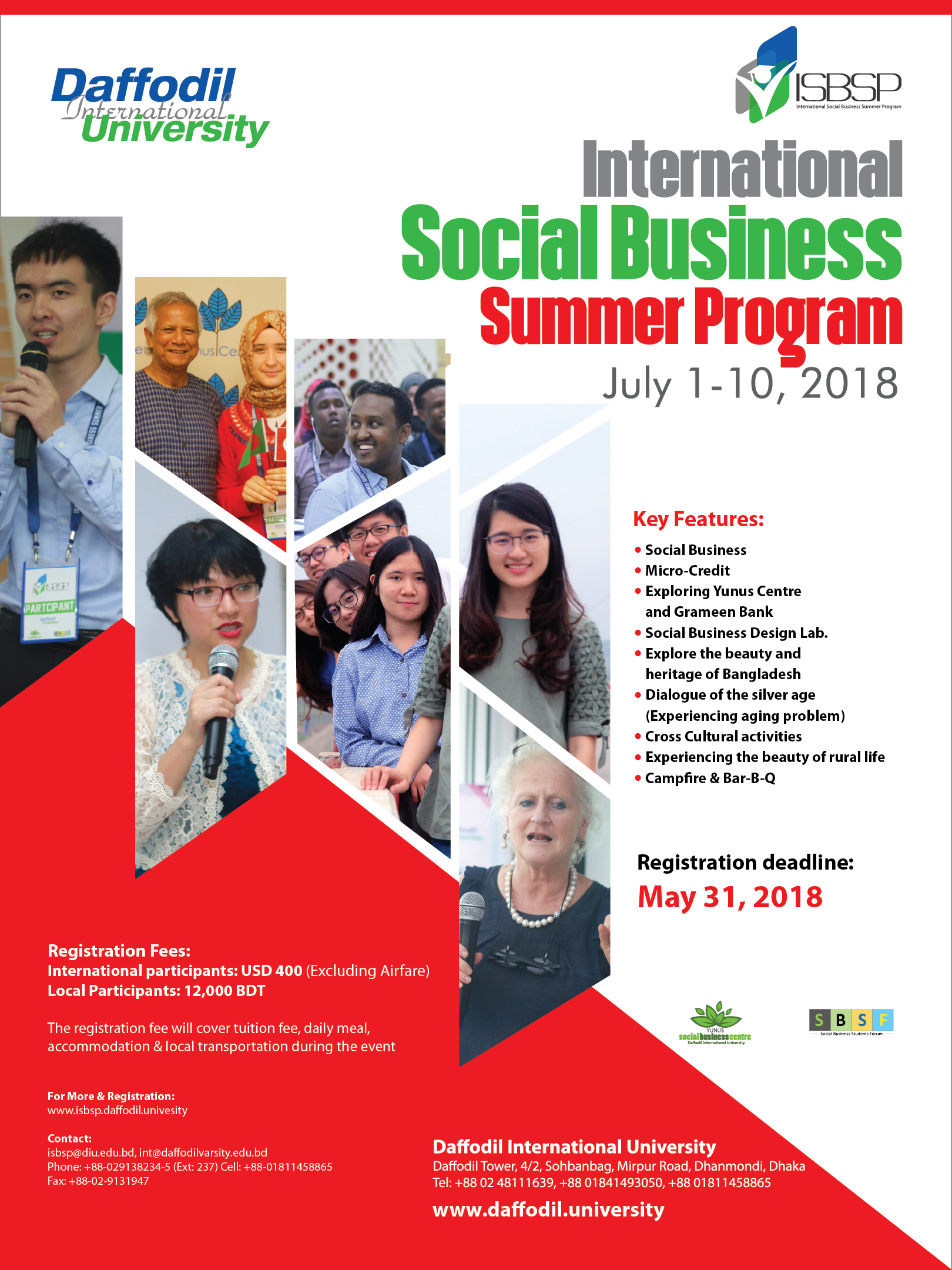International Social Business Summer Program 2018