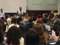 Professor Muhammad Yunus was in a meeting with students from Barcelona Universities at the University Pompeu Fabra