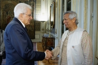 ​ President Sergio Mattarella of Italy Receives Yunus at Palazzo del Quirinale ​
